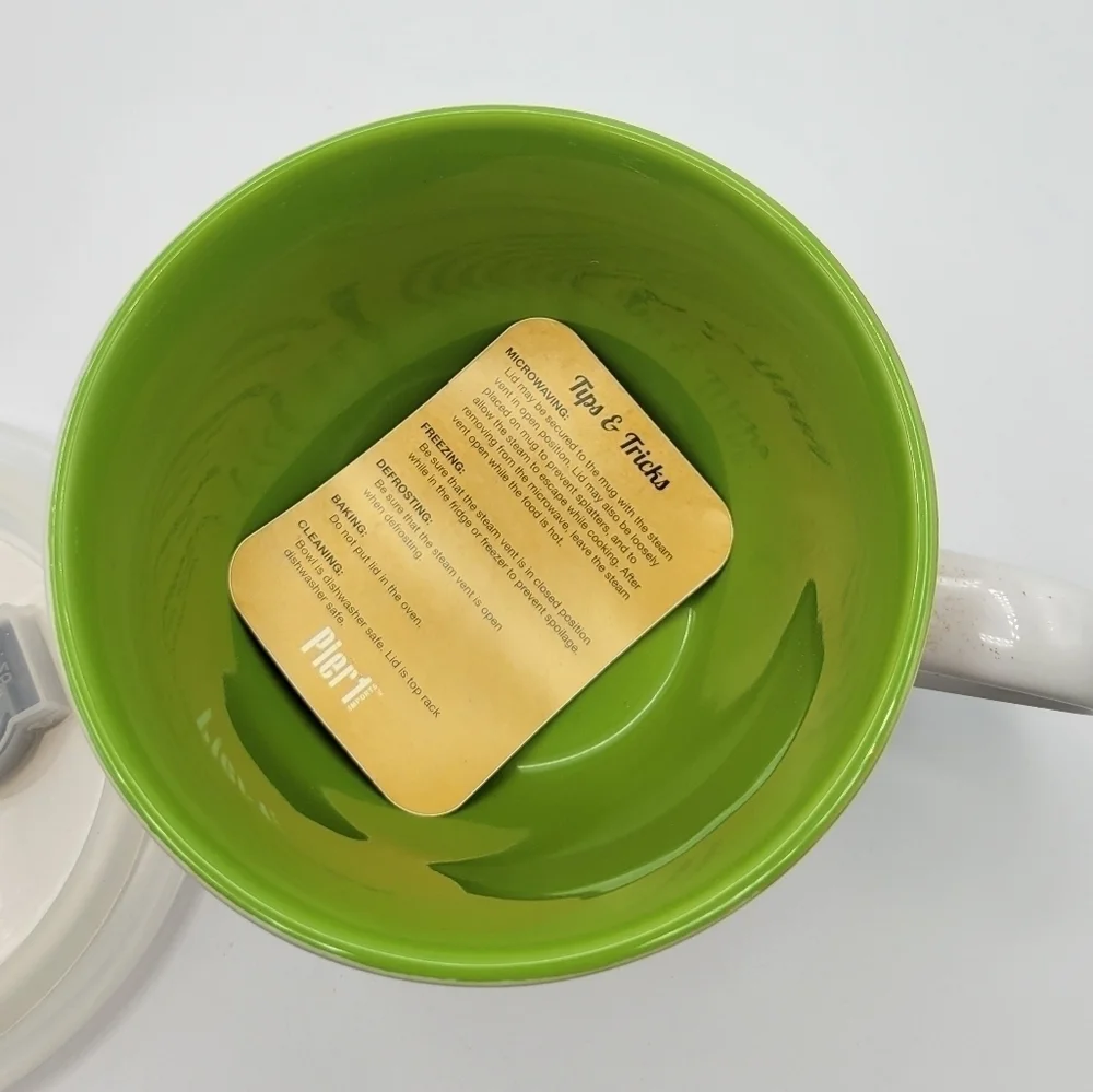 Pier 1 Gingerbread Mug Cake with lid